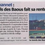 Article Nice-Matin – Saint-Jeannet : le Tennis des Baous fait sa rentrée