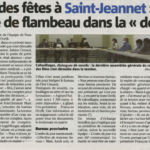 Article Nice-Matin – Comité des fêtes à Saint-Jeannet : le passage de flambeau dans la « douleur »
