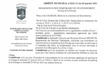 Stationnement – Parking de la Ferrage