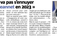 Presse : Nice-Matin 16/01/2023