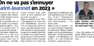 Presse : Nice-Matin 16/01/2023