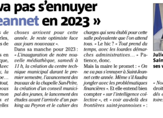 Presse : Nice-Matin 16/01/2023