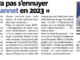 Presse : Nice-Matin 16/01/2023