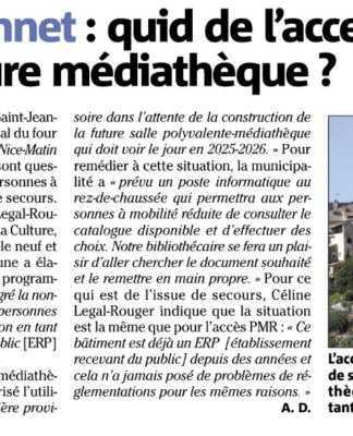 Presse : Nice-Matin 17/01/2023