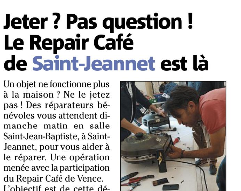 Presse : Nice-Matin 21/01/2023