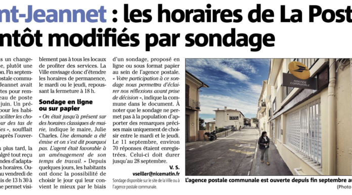 Presse : Nice-Matin 14/09/2023