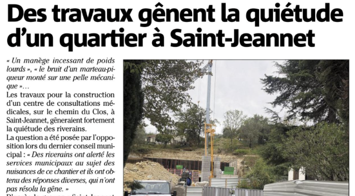 Presse : Nice-Matin 19/10/2023