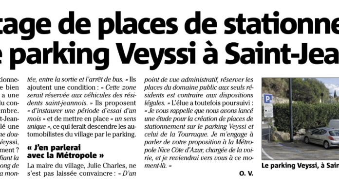 Presse : Nice-Matin 14/11/2023