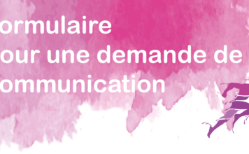 Formulaire pour une demande de communication