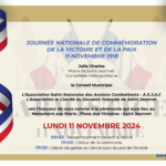 JOURNÉE NATIONALE DE COMMÉMORATION DE LA VICTOIRE ET DE LA PAIX 11 NOVEMBRE 1918