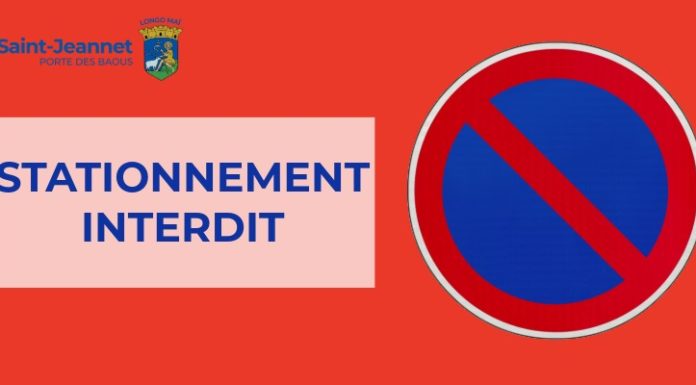 Stationnement interdit – Parking Veyssi (partie sud)