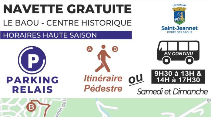 NAVETTE – HORAIRES SAISON HAUTE