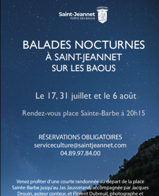 Balades nocturnes sur les Baous