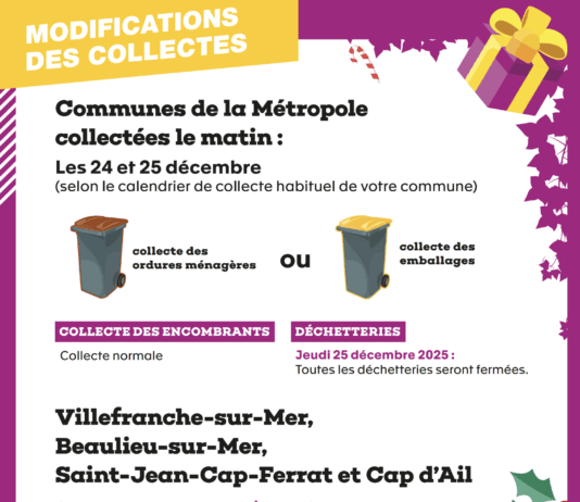 MODIFICATIONS DES COLLECTES – FÊTES DE FIN D’ANNÉE