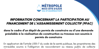 INFORMATION CONCERNANT LA PARTICIPATION AU FINANCEMENT DE L’ASSAINISSEMENT COLLECTIF (PFAC) I
