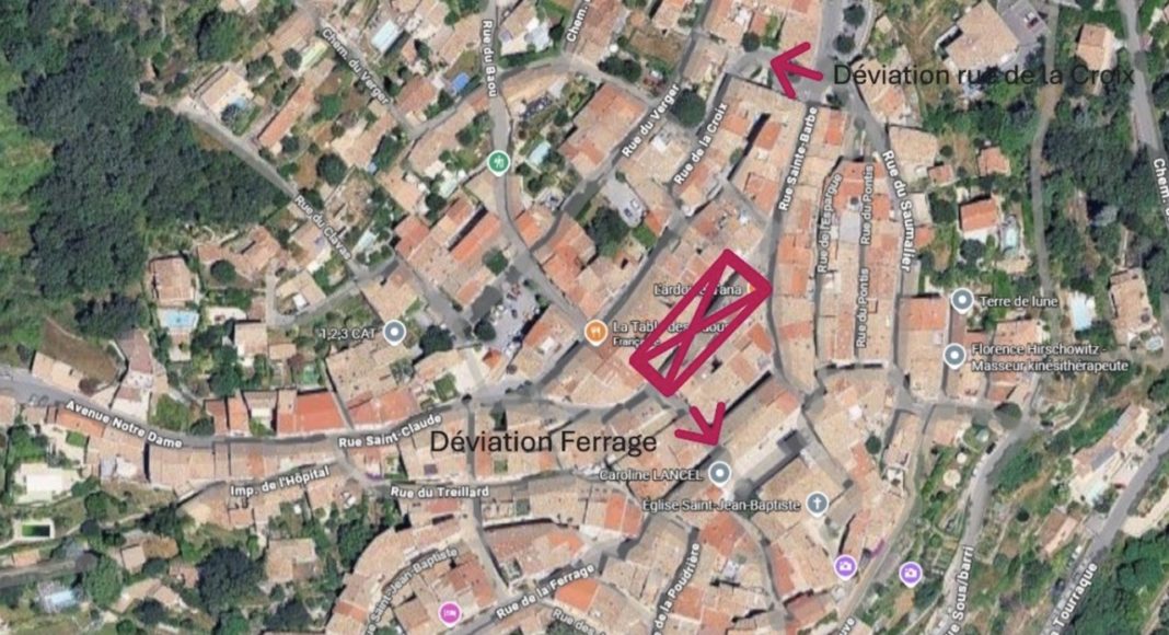 INFORMATION TRAVAUX – Rue du Château (côté Mairie)