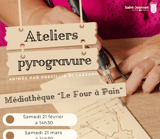 Ateliers pyrogravure à la médiathèque