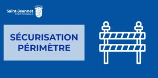 Mise en place d’un périmètre de sécurisation sur chemin piétonnier