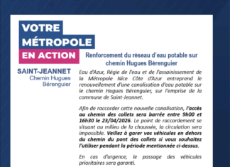 Travaux de raccordement au réseau d’eau potable du chemin des Collets