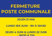 Fermeture La poste communale