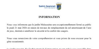 Fermeture jardin Malaussène