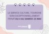FERMETURE SERVICE CULTURE