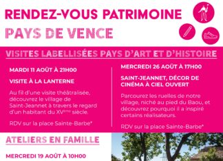 Cet été, partez à la découverte du patrimoine du Pays de Vence ! 🏛️🌿