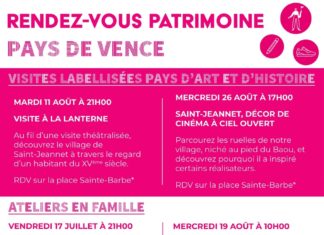 Cet été, partez à la découverte du patrimoine du Pays de Vence ! 🏛️🌿