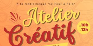 🎨 ATELIER CRÉATIF À LA MÉDIATHÈQUE LE FOUR À PAIN 📚