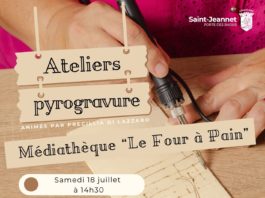 Ateliers pyrogravure à la médiathèque