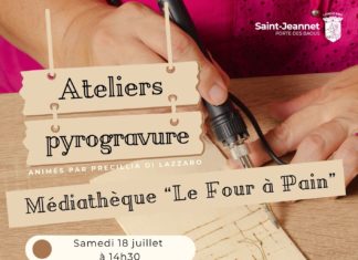 Ateliers pyrogravure à la médiathèque