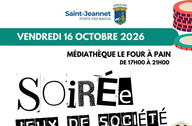 🎲 SOIRÉE JEUX – VENDREDI 16 OCTOBRE ! 🎲