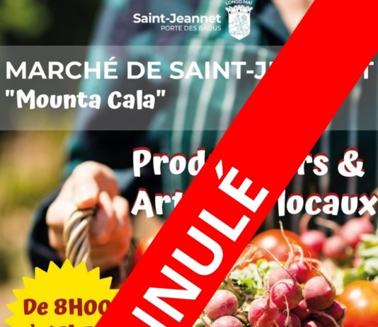 📢 ANNULATION DU MARCHÉ DE SAINT-JEANNET