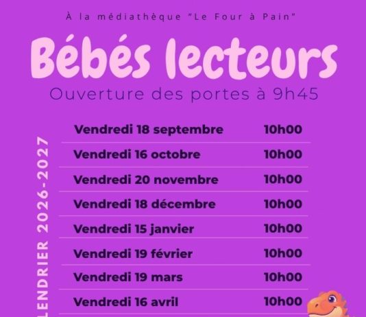 Bébés lecteurs : le nouveau calendrier est arrivé !