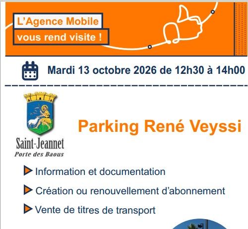 📢 PASSAGE DE L’AGENCE MOBILE LIGNES D’AZUR