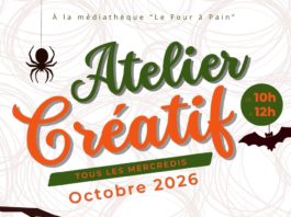 🎨 ATELIER CRÉATIF À LA MÉDIATHÈQUE LE FOUR À PAIN 📚