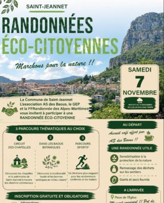 🌿🥾 RANDONNÉE ÉCO-CITOYENNE À SAINT-JEANNET ! 🥾🌿